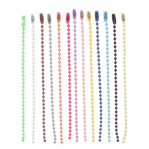 500 Pcs Ball Bead Chains For Key Ring Doll Label Hand Tag