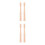 4 Pcs Solid Wood Staircase Spindles Unpainted Baluster For Diy Decor 8