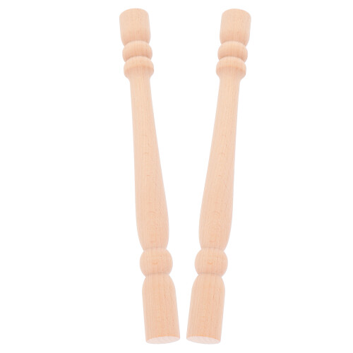 4 Pcs Solid Wood Staircase Spindles Unpainted Baluster For Diy Decor 2