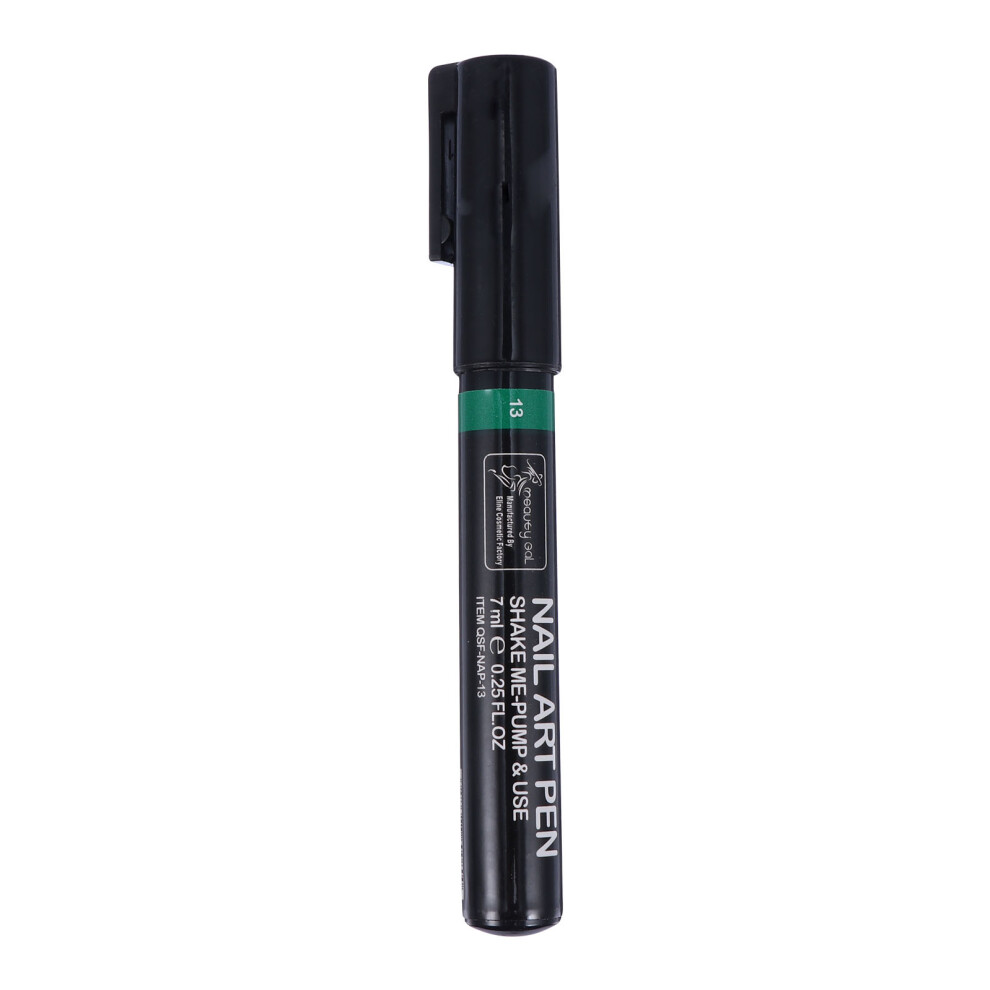Totority Green 3Pcs Nail Drawing Tool Manicure Pen Compact Nail Art Accessory