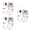 3 Sets Sensor Urinal Flush Valve Kit Automatic Toilet Flushing Device 10