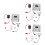 3 Sets Sensor Urinal Flush Valve Kit Automatic Toilet Flushing Device 7