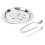 3 Sets Stainless Steel Escargot Plate Fork Clip Tableware Set 1