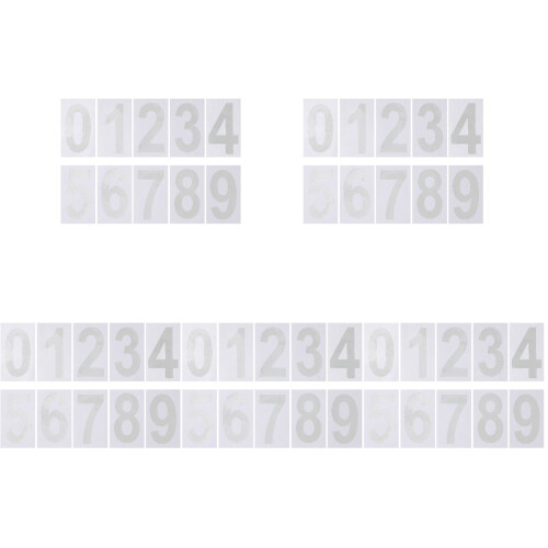25 Sets Reflective Mailbox Numbers Decals For Outside Use 1