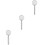 3Pcs Practical Shower Nozzle Handheld Sprinkler For Bathroom 6