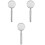3Pcs Practical Shower Nozzle Handheld Sprinkler For Bathroom 4
