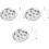 3 Sets Stainless Steel Escargot Plate Fork Clip Tableware Set 3
