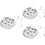 3 Sets Stainless Steel Escargot Plate Fork Clip Tableware Set 6