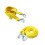 3Pcs Fluorescent Nylon Car Trailer Winch Rope Iron Hooks 2