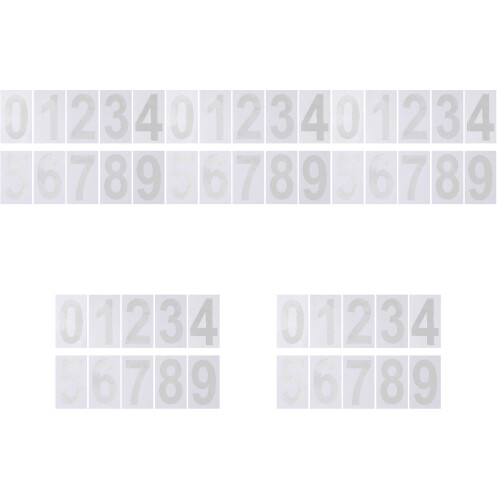 25 Sets Reflective Mailbox Numbers Decals For Outside Use 2