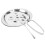 3 Sets Stainless Steel Escargot Plate Fork Clip Tableware Set 10