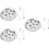 3 Sets Stainless Steel Escargot Plate Fork Clip Tableware Set 7