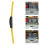 3Pcs Car Front Windshield Wiper Rubber Strips Weather-Resistant Yellow 4
