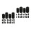 40Pcs Black Aquarium Pre-Filter Sponge Cotton Intake Filter Protector 9