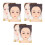 6 Pcs Reusable Face Paint Practice Board For Beginners 4