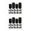40Pcs Black Aquarium Pre-Filter Sponge Cotton Intake Filter Protector 5