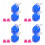 16 Pcs Children Stilts Toy Smiling Training Stepper 5