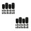 40Pcs Black Aquarium Pre-Filter Sponge Cotton Intake Filter Protector 7
