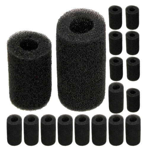 40Pcs Black Aquarium Pre-Filter Sponge Cotton Intake Filter Protector 1