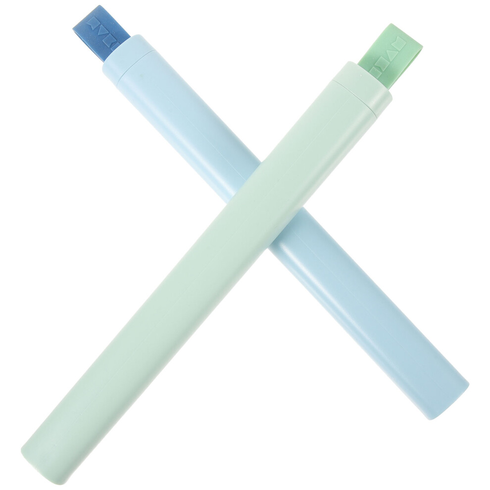 Villcase 6 Pcs Portable Toothbrush Storage Case For Green Blue Brushes