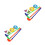 2 Sets Educational Toy Plastic Golf Set For Indoor Outdoor Play 7