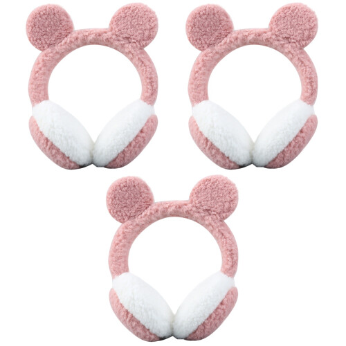 3Pcs Plush Headband Earmuff Windproof Ear Cover For Winter 2