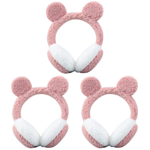 3Pcs Plush Headband Earmuff Windproof Ear Cover For Winter 1