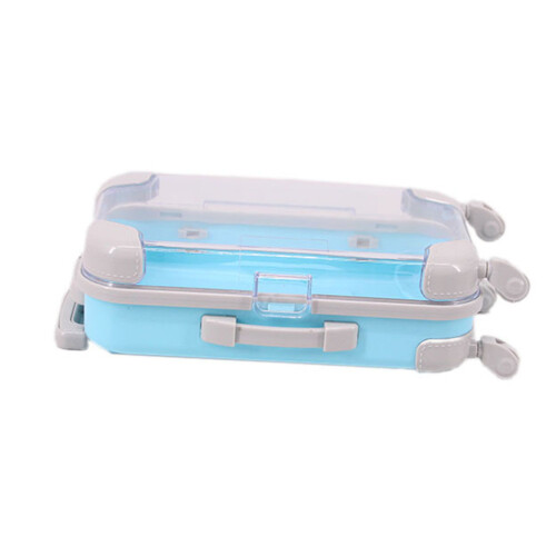 2Pcs Simulation Traveling Case Plastic Suitcase For Kids Pretend Play
