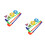 2 Sets Educational Toy Plastic Golf Set For Indoor Outdoor Play 6