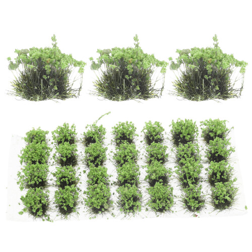 Resin Mini Flower Clusters for Railway Layout and Model Scenes