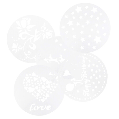 15 Pcs Hollow Out Cake Molds Stencil Spray Template Baking Tool