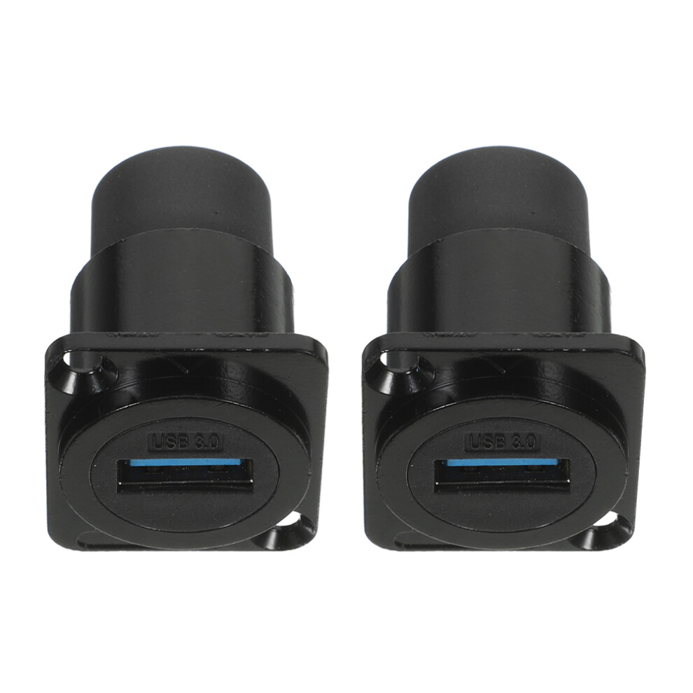 Photos - Cable (video, audio, USB) 6 Pcs Panel Mount D-Type USB3.0 Pass Through Connector