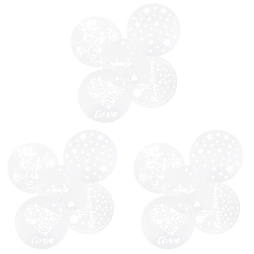 15 Pcs Hollow Out Cake Molds Stencil Spray Template Baking Tool 1