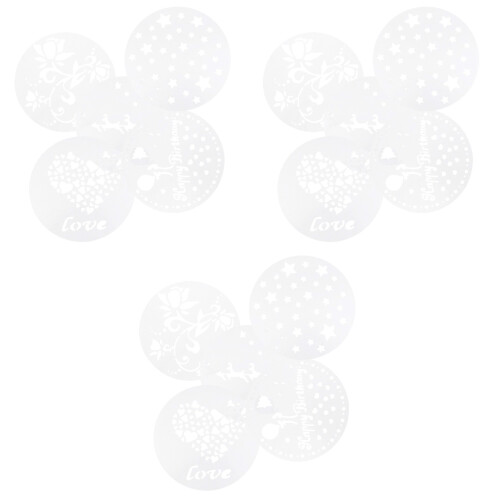 15 Pcs Hollow Out Cake Molds Stencil Spray Template Baking Tool 2