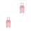 2Pcs Simulation Traveling Case Plastic Suitcase For Kids Pretend Play 5