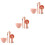 3Sets Pink Beauty Salon Mask Bowls DIY Tool for Making 6