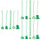15 Pcs St Patrick's Shamrock Necklaces Assorted Styles 6