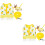 2Pcs Small Animal Harness Vest Leash Set Pineapple Pattern 6