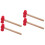 4Pcs Plaything Hammer Toys Solid Wood Handle Fun Toy 7