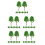100 Pcs  1:150 Model Trees Train Scenery Landscape N Scale (Green) 8