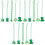15 Pcs St Patrick's Shamrock Necklaces Assorted Styles 3