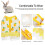 2Pcs Small Animal Harness Vest Leash Set Pineapple Pattern 10