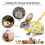 2Pcs Small Animal Harness Vest Leash Set Pineapple Pattern 11