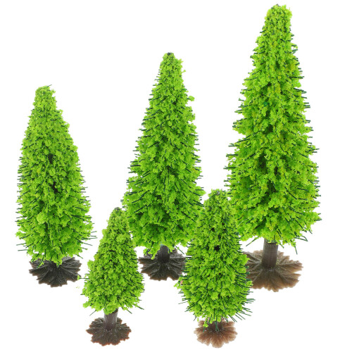 15Pcs Miniature Trees Models For Diy Landscape And Sand Table Decor