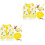2Pcs Small Animal Harness Vest Leash Set Pineapple Pattern 3