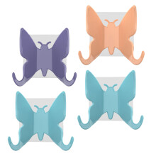 8Pcs Decorative Suction Cup Shower Hook For Towels Keys Bags