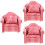 3 Sets Chinchilla Toy Miniature Sofa Compact Hamster Accessory 6