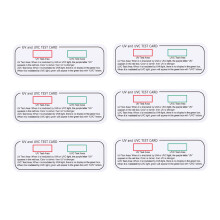 24 Pcs 3 In 1 UV And UVC Test Cards For Intensity Light Identification