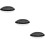 3 Pcs Flax Felt Mesh Hat Women Diy Accessories 10