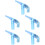 5Pcs Handheld Bead Suction Cleaner Sky-Blue ABS Vacuum Tool 8